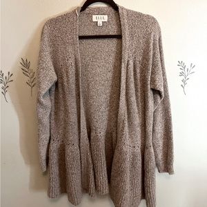 Cute gray fuzzy cardigan!
